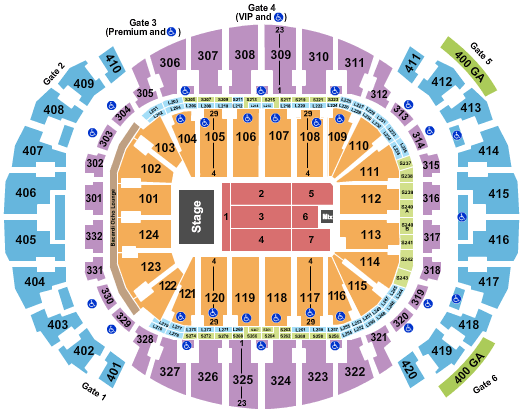 Kaseya Center Adam Sandler Seating Chart